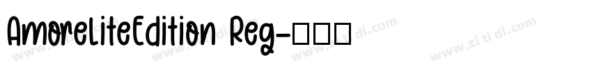 AmoreLiteEdition Reg字体转换